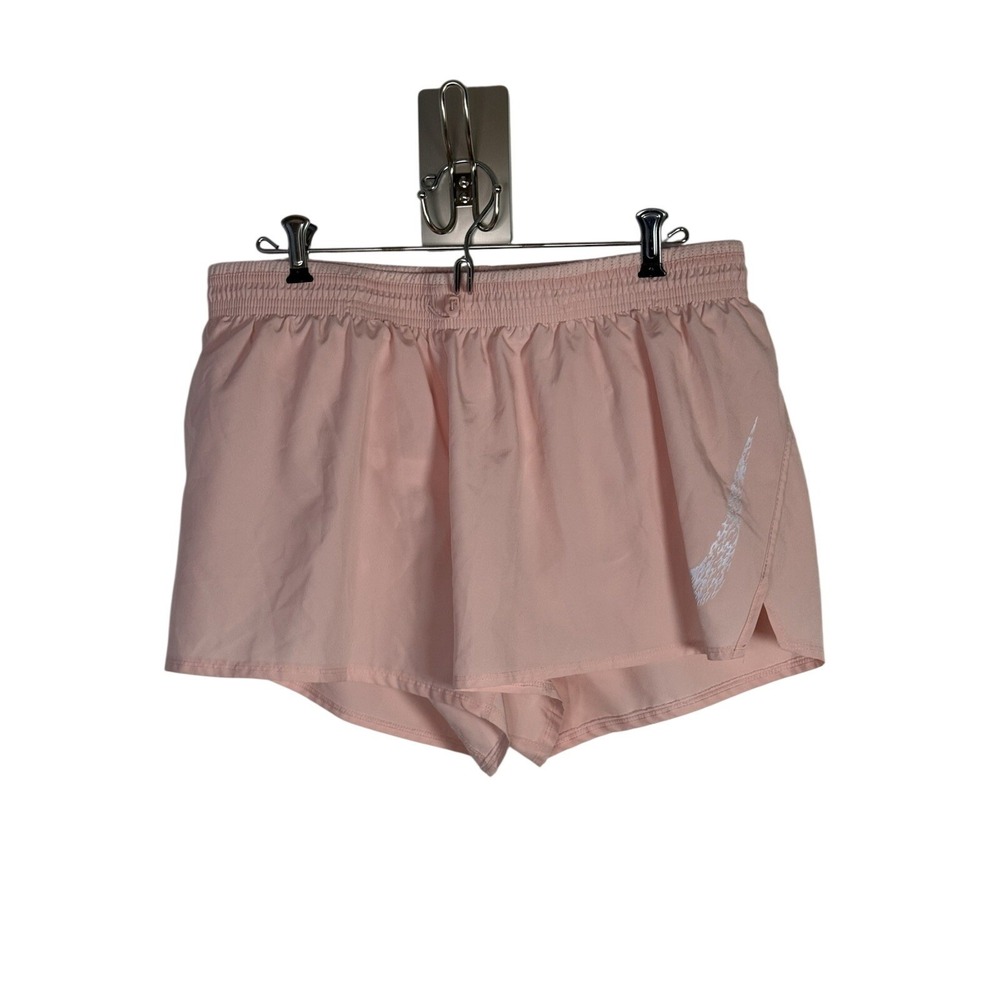 Nike Dri-Fit Shorts Womens XL Peach Move To Zero Running Jogging